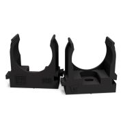 Держатель для труб (клипса) d25мм для монтажного пистолета атмосферостойкая черн. Промрукав PR13.0407