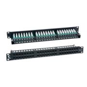 Патч-панель 19дюйм 1U 48 портов кат.5E PLHD-48-Cat.5e-Dual Cabeus 7487c