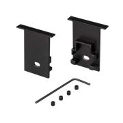 Заглушка SL-COMFORT-2542-F BLACK c отверстием металл Arlight 031783