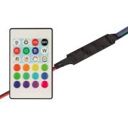 Контроллер SMART-MINI-RGB-SET 12-24В 3х1.5А ПДУ 24 кнопки IR IP20 пластик Arlight 031594