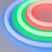Лента светодиодная MOONLIGHT-TOP-G280-D18mm 24V RGB 360deg 13Вт/м IP65 3838 wire x1 прямой вывод кабеля герметичная (уп.5м) Arlight 038762
