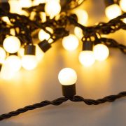 Гирлянда светодиодная ARD-BALL-CLASSIC-D17.5-10000-BLACK-100LED WARM (230В 7Вт) (IP65) Ardecoled 025584