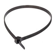 Хомут кабельный 4.8х200 нейлон (ч) (уп.100шт) Промрукав PR08.3075