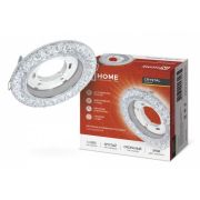 Светильник GX53R-crystal R32L-CC встраив. с подсветкой 4К под GX53 прозр./хром IN HOME 4690612044309
