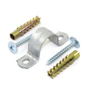 Комплект для крепления ОКЛ с использ. самореза дюбеля и скобы СМД d21-22мм (уп.100шт) Промрукав PR08.5004