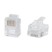 Коннектор телефонный RJ-12 6P6C Cabeus 7126c