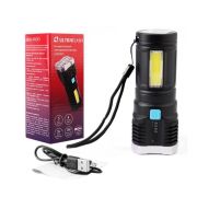 Фонарь аккумуляторный LED51525 4В 4LED+COB 3Вт 4 реж. Micro USB черн. (бокс) Ultraflash 15195