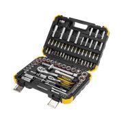 Набор инструментов 1/2 1/4 CrV 94 предмета пластик. кейс Kranz KR-66-6694