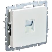 Розетка компьютерная СП RJ45 кат.6 BRITE РК11-БрЖ механизм жемчуж. IEK BR-K10-2-K36