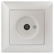 Розетка телевизионная одиночная TV СП Solo 4-301-06 IP20 перламутр Intro Б0053992
