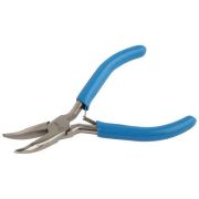 Тонкогубцы 120мм мини с изогнутым носом обливные рукоятки ЭРА Б0055909