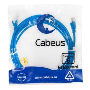 Патч-корд U/UTP кат.6 PC-UTP-RJ45-Cat.6-3m-BL 2xRJ45/8p8c неэкранир. PVC 3м син. Cabeus 8680c