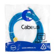Патч-корд U/UTP кат.6 PC-UTP-RJ45-Cat.6-5m-BL 2xRJ45/8p8c неэкранир. PVC 5м син. Cabeus 8681c