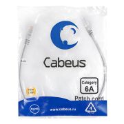 Патч-корд U/UTP кат.6A PC-UTP-RJ45-Cat.6a-0.5m-LSZH 2xRJ45/8p8c неэкранир. LSZH (10G) 0.5м сер. Cabeus 7893c