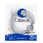 Патч-корд U/UTP кат.6A PC-UTP-RJ45-Cat.6a-10m-LSZH 2xRJ45/8p8c неэкранир. LSZH (10G) 10м сер. Cabeus 7899c