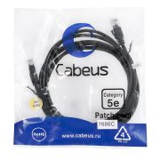 Патч-корд U/UTP кат.5E PC-UTP-RJ45-Cat.5e-3m-BK-LSZH 2xRJ45/8p8c неэкранир. LSZH 3м черн. Cabeus 9540c