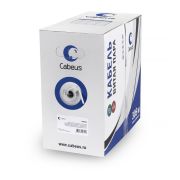 Кабель витая пара UTP (U/UTP) кат.5E 2 пары 24 AWG ОЖ LSZH нг(А)-HF сер. (уп.500м) Cabeus 11213c