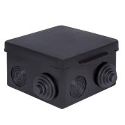 Коробка распаячная КМР-030-031 с крышкой 80х80х50 7 мембранных вводов IP54 черн. EKF plc-kmr-030-031-2b