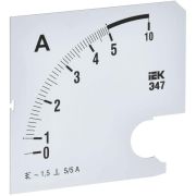 Шкала сменная для амперметра Э47 5/5А-1.5 96х96мм IEK IPA20D-SC-0005