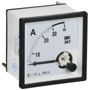 Амперметр Э47 30/5А класс точн. 1.5 72х72мм IEK IPA10-6-0030-E