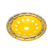 Чашка алмазная шлифовальная двухрядная 180х22.2мм KRANZ KR-90-0253