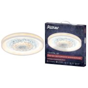 Люстра светодиодная CRYSTAL 3D 120Вт 480х480х60мм 40кв.м потолочная ДУ 3 режима диммир. бел. Ritter 52368 0