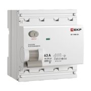 Выключатель дифференциального тока 4п 63А 300мА тип AC 6кА ВД-100N (S) электромех. PROxima EKF E1046MS63300