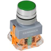 Кнопка D7-11BN d22мм 1НО+1НЗ зел. GENERICA BBT50-11BN-3-22-K06-G