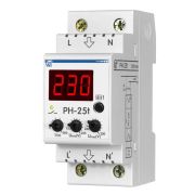 Реле напряжения РН-25t - 25А – 220В DIN – рейка для защиты техники во всей квартире 2 DIN журнал аварий термозащита НовАтек-Электро 3425600025t