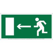 Знак безопасности NPU-2010.E04 «Напр. к эвакуационному выходу налево» Белый Свет a16667