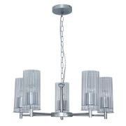 Светильник «Ника» 251 (плафон 0014) НСБ 01-5х60-139 Е27 [ИМ] подвесной серебр. Элетех 1005405302