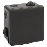 Коробка распаячная ОП 100х100х50мм с гермовводами 8 входов IP54 черн. KOR-100-100-50-8g-B Эра Б0061777