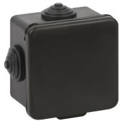 Коробка распаячная ОП 65х65х50мм с гермовводами 4 входа IP54 черн. KOR-65-65-50-4g-B Эра Б0061797