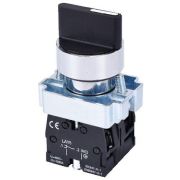 Переключатель LAY5-BD33 2НО на 3 положения с фиксацией I-O-II d22мм хром Электротехник ET012093