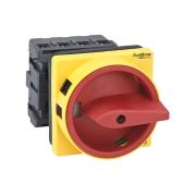 Выключатель-разъединитель 4п 32А IP20 с красн. рукоят. на дверцу 4 винтами с замком SE MSD32410R