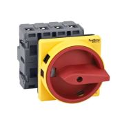 Выключатель-разъединитель 4п 40А IP20 с красн. рукоят. на дверцу 4 винтами с замком SE MSD40410R