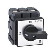 Выключатель-разъединитель 3п 100А IP20 с черн. рукоят. на дверцу 4 винтами SE MSD100320B