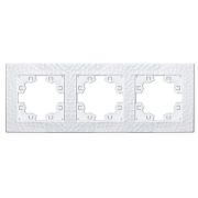 Рамка 3-м Афина фактурная универс. бел.Universal A10045