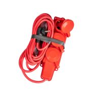 Удлинитель на каучуковой колодке 3х5м 16А IP44 250В 4кВт каучук КГ 3х2.5 красн. УХз16 Россия КОСМОС YKsm5m-3g(16A)KG-R