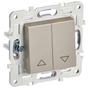 Выключатель жалюзи SKANDY 10А SK-V12Sh шампань IEK SK-V15-0-10-K37