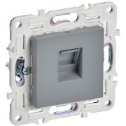 Розетка компьютерная RJ45 кат.6 SKANDY SK-K02Gr сер. IEK SK-K10-2-K03