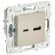 Розетка USB A+C 3.1А SKANDY SK-R14B беж. IEK SK-U22-D31-K10
