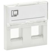 Панель лицевая 2мод. 2вх. Keystone бел. PRIMER IEK PR-KK40D-PLK2-0-2-K01