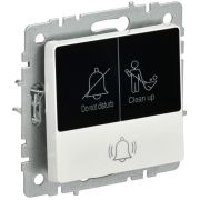 Кнопка звонка BRITE 10А ВС10-1-9-БрБ для отелей с индик. механизм бел. IEK BR-V14-2-10-K01