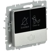 Кнопка звонка BRITE 10А ВС10-1-9-БрА для отелей с индик. механизм алюм. IEK BR-V14-2-10-K47
