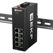 Коммутатор управляемый промышленный уровня L2 ML2-8GTP 8 портов 10/100/1000Base-T(X) RJ45 c PoE монтаж на DIN-рейку TSX EKF TSX-ML2-8GTP