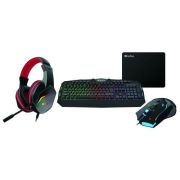 Комплект клавиатура и мышь GXZ990 игровой 1200-3600dpi + коврик + гарнитура черн. Intro Б0060195