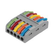 Клемма СМК 222-425 проходная 5 полюсов (0.08-4кв.мм) сер. Rexant 07-5245