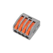 Клемма универсальная СМК 222-414 4-проводная сер. 0.08-2.5/4кв.мм (блист.5шт) Rexant 07-5254-4-05