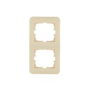 Рамка 2-м ASTI вертикал. крем. LEZARD 7081-0300-152
